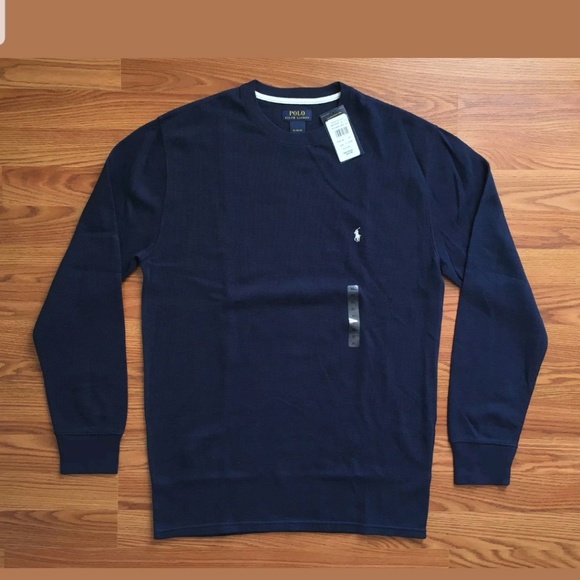Polo Ralph Lauren Waffle- Knit Thermal Navy - Picture 3 of 5